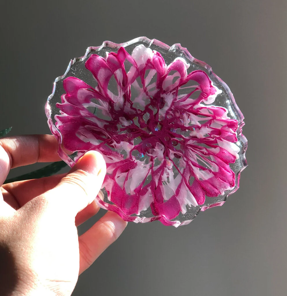 Abstract Flower Design Coaster