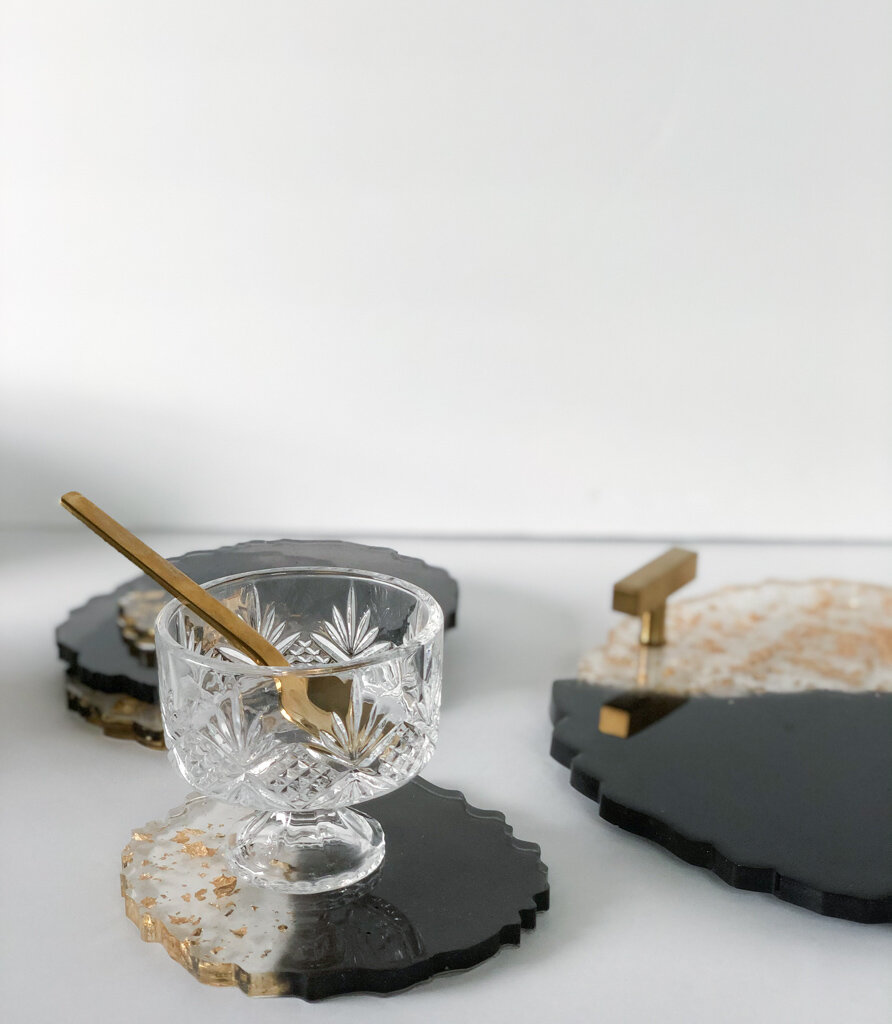 Tray and Coaster Set