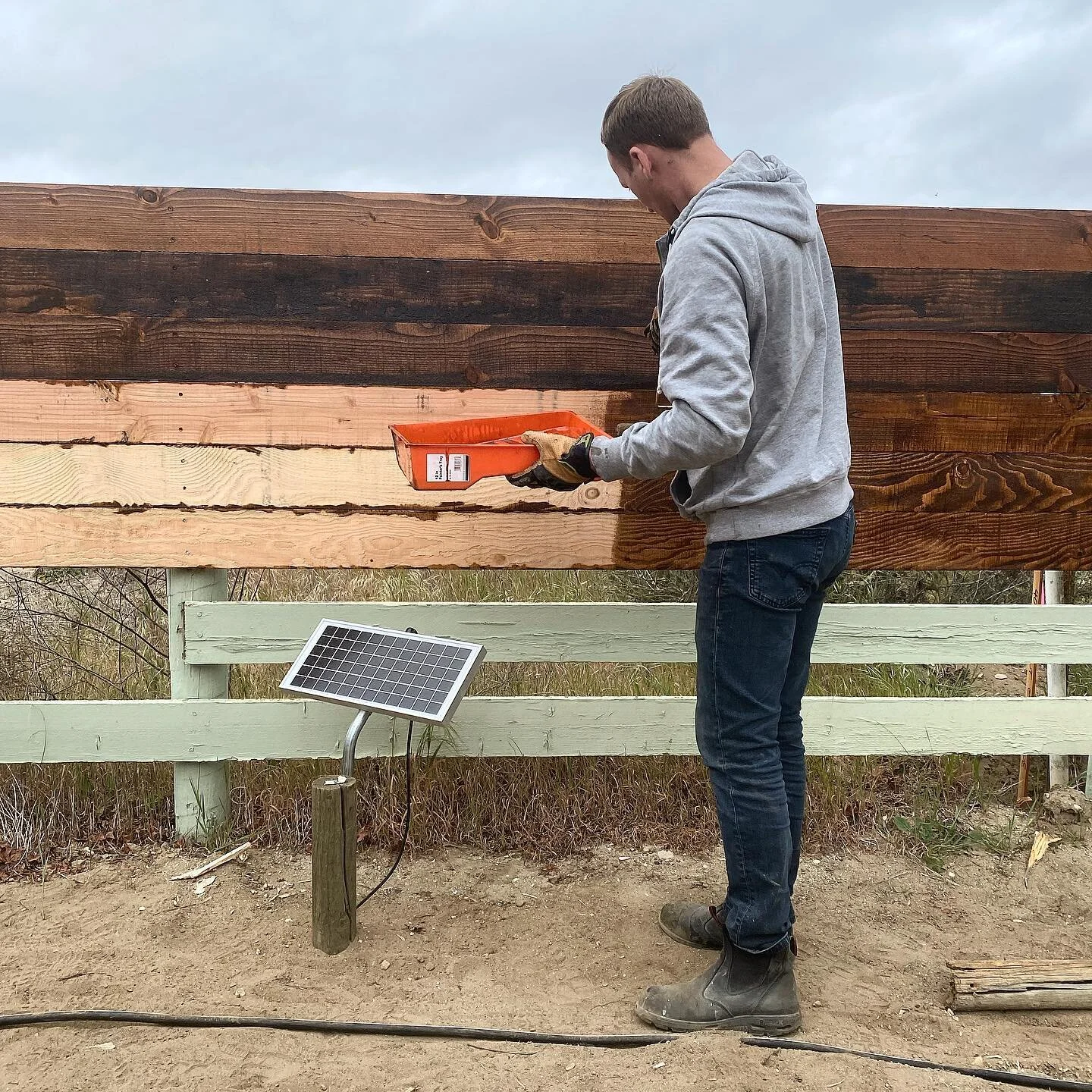 Were putting in a new fence and an automatic gate. The entrance to Santa Rita Rita Ranch is about to look pretty 🤩