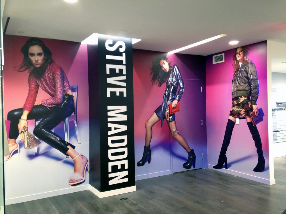 Steve Madden In-Store Vinyl Wall Wrap Design