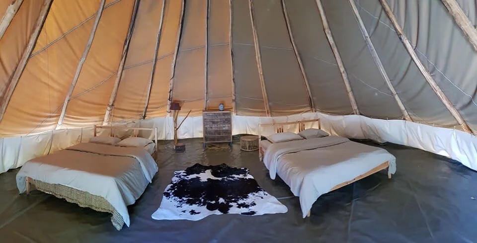 Inside 25ft lodge