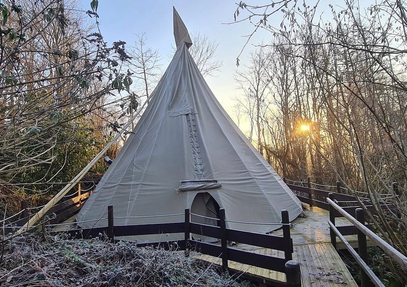 The gorgeous @thecopperpotcampsite who have all sorts of fabulous events and workshops! Here is their 28ft tipi tipi lodge that we made for them! 

Definitely well worth a visit! 

#greencrafts #workshopspace #canopyandstars #glamping #forest #stayca