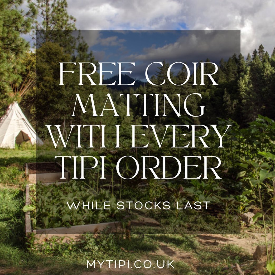 We have some pre loved coir matting rolls which we no longer need, if anyone who has ordered a tipi or is about to order a tipi would like some for their tipis please contact us and if we can get it to you on a delivery (or if you can collect from us