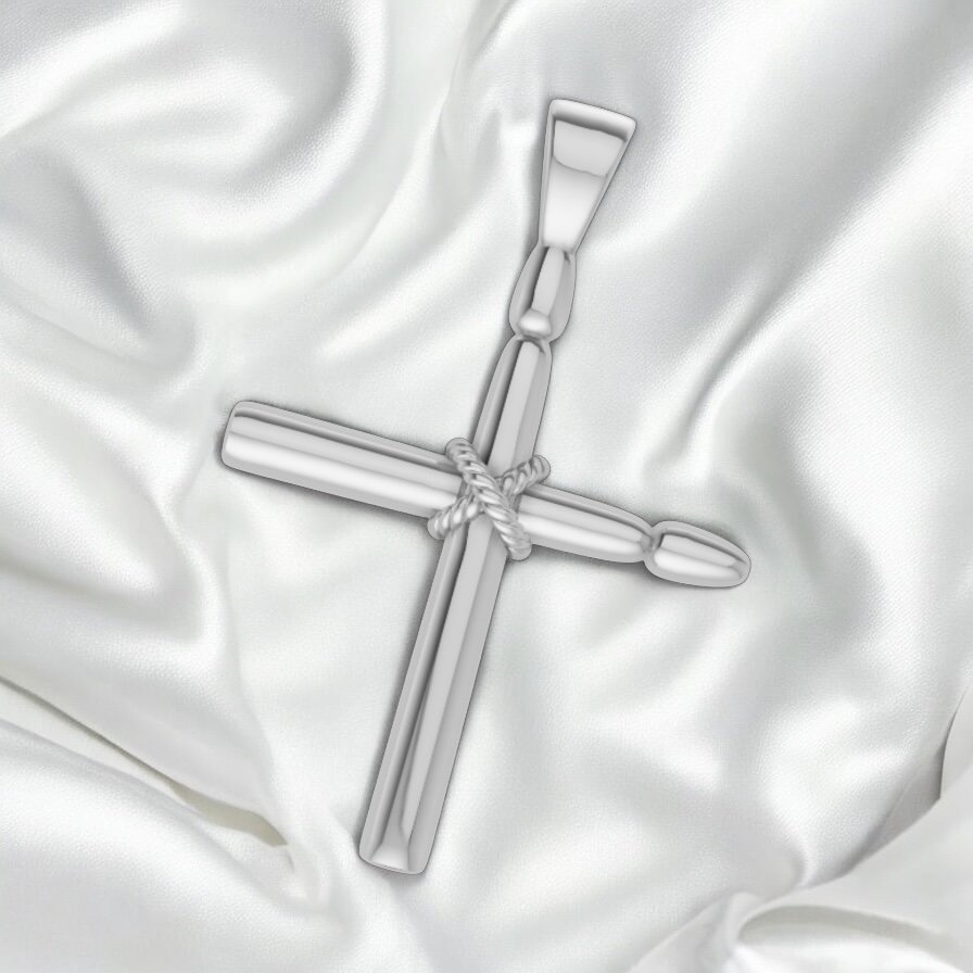 Drummers Cross in Sterling Silver