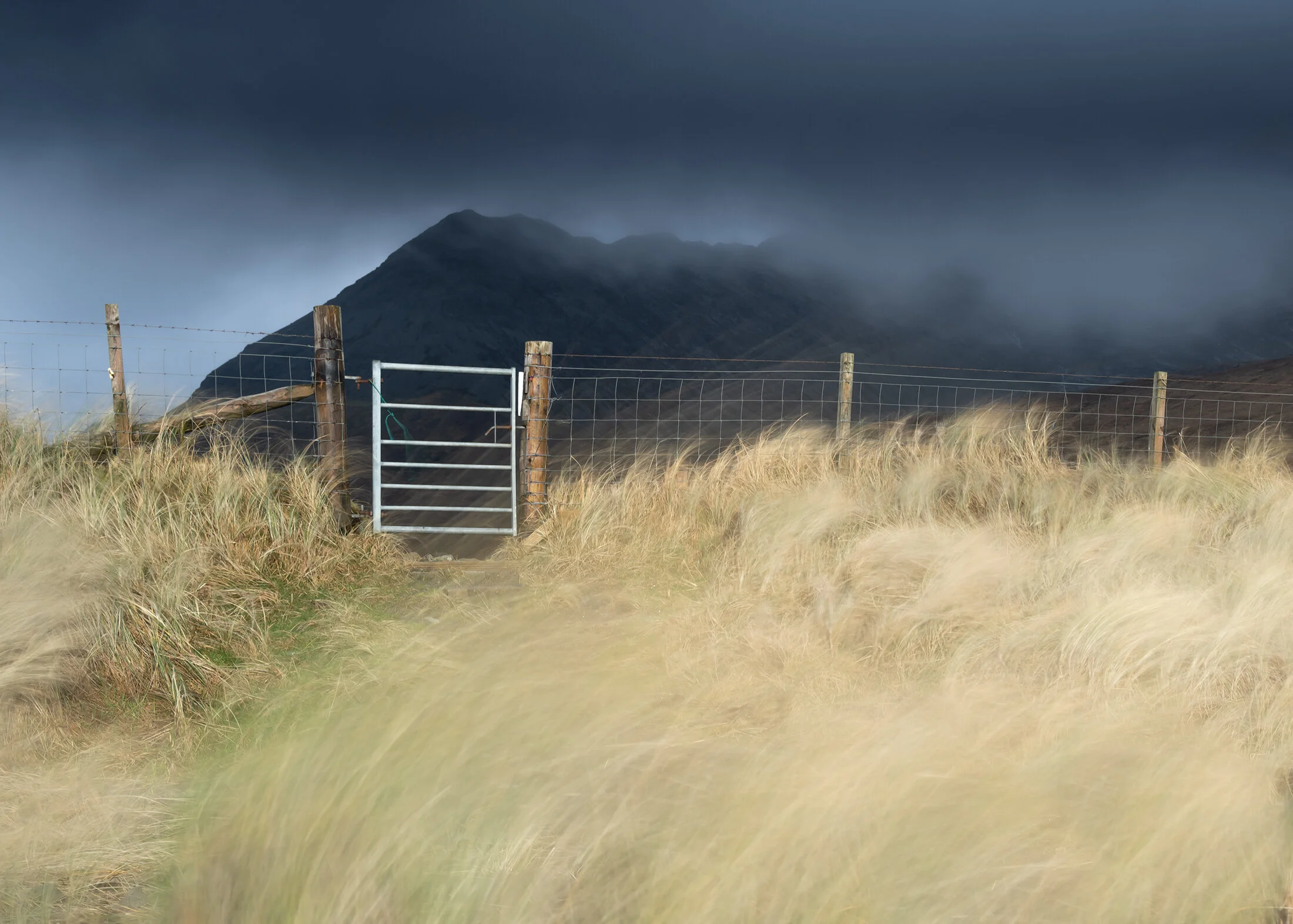 Glen Brittle on The Isle of Skye Scotland.  Dramatic moody scenes in The Scottish Highlands.  Photography prints Skye