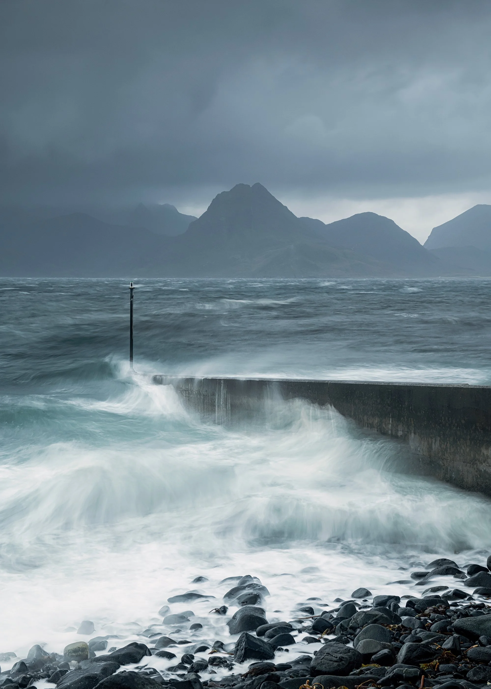 Dramatic Ocean print from Elgol Beach Isle of Skye Scotland.  Scottish Seascape prints