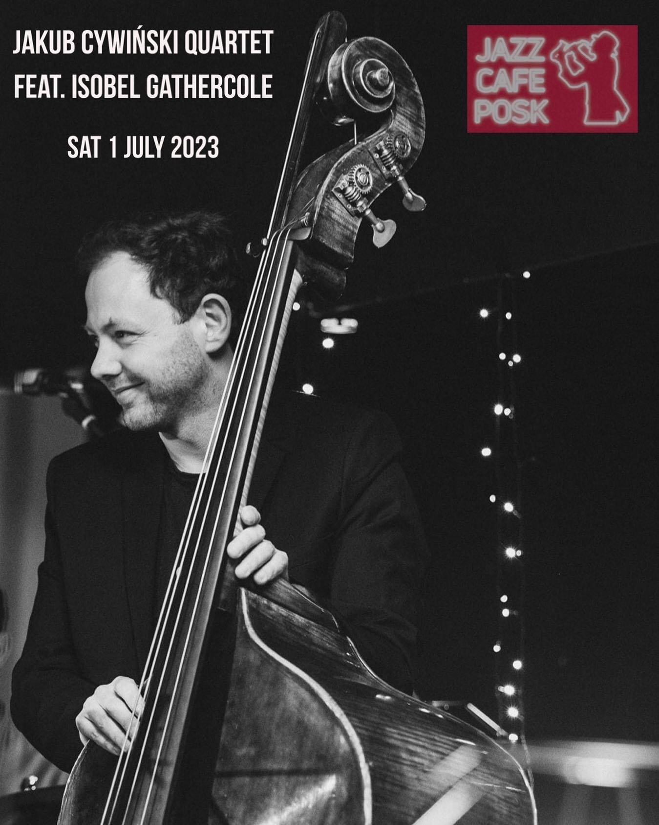 Looking forward to joining @jakubcyw @ericfordrums @isobelgathercole at the beautiful @jazzcafeposk Saturday 1 July 8:30pm! Link to tickets in bio 🎶🎟️