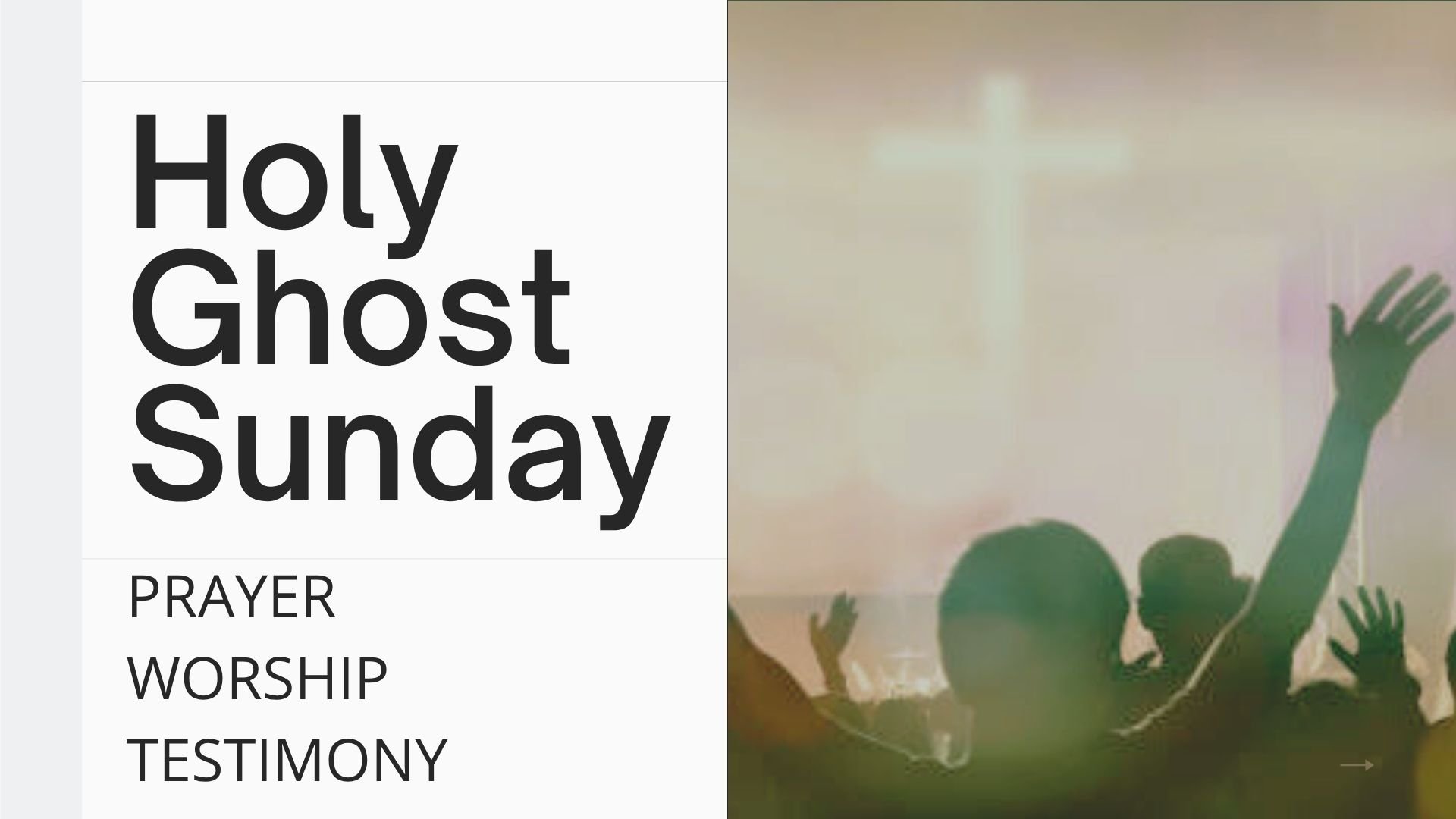 Holy Ghost Sunday