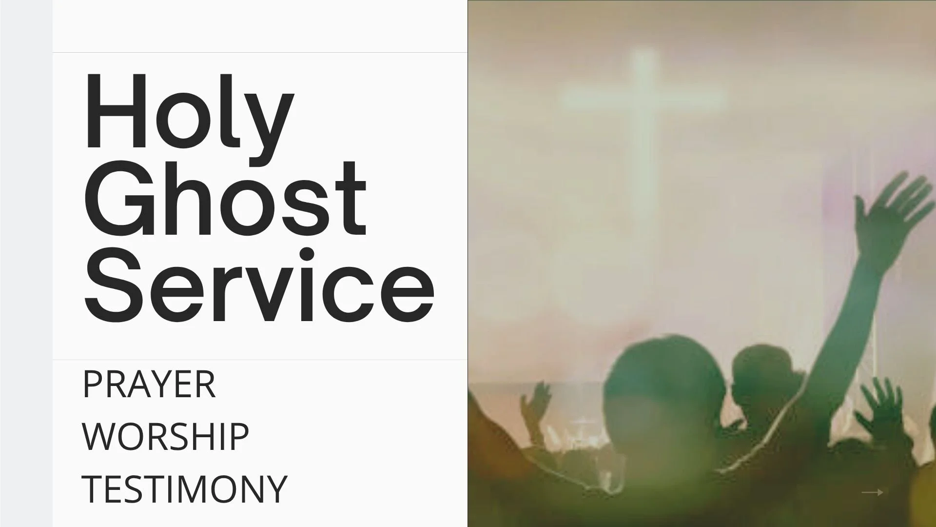 Holy Ghost Service