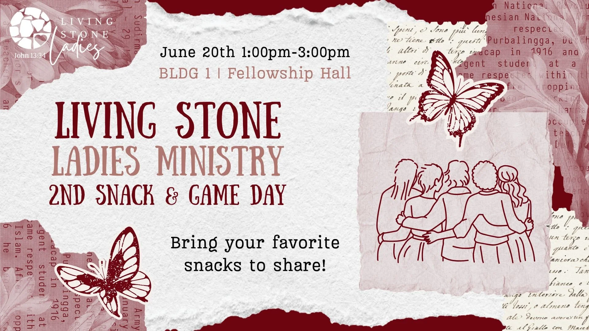 Living Stone Ladies Ministry Snack &amp; Game Day