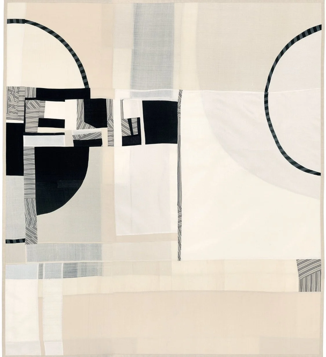 Debra Smith, Vein Of Clarity Series, pieced vintage silk artwork, 52 x 45 inch