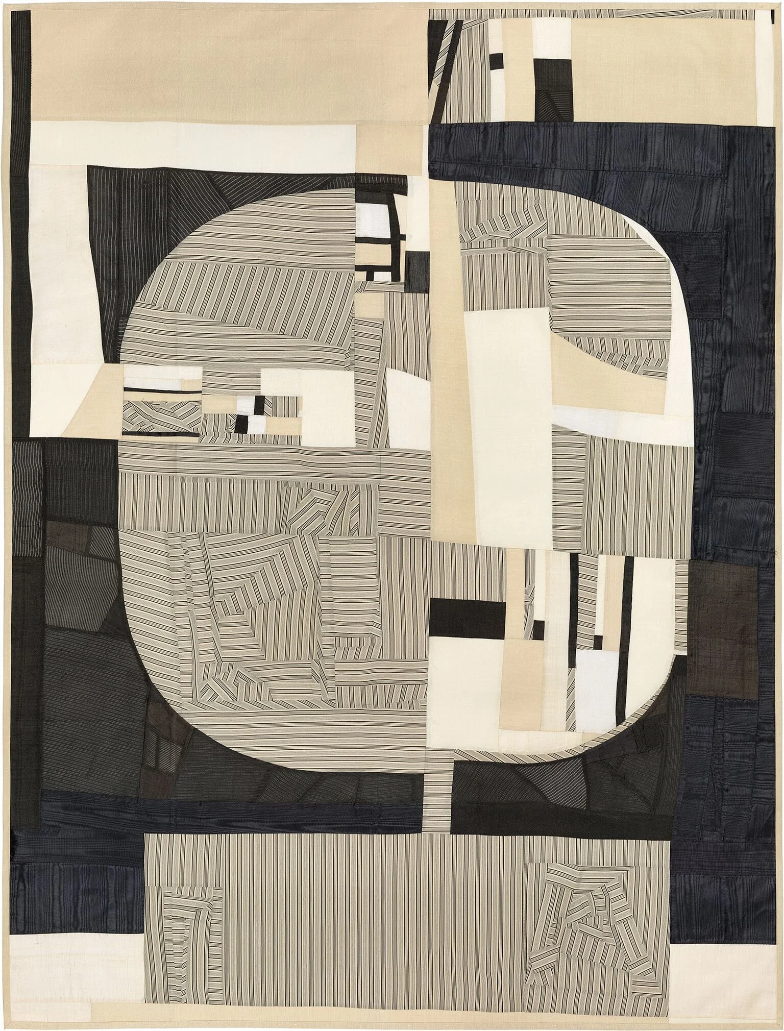 Debra Smith, Gratitude #2, pieced vintage silk artwork, 48 x 36 inch