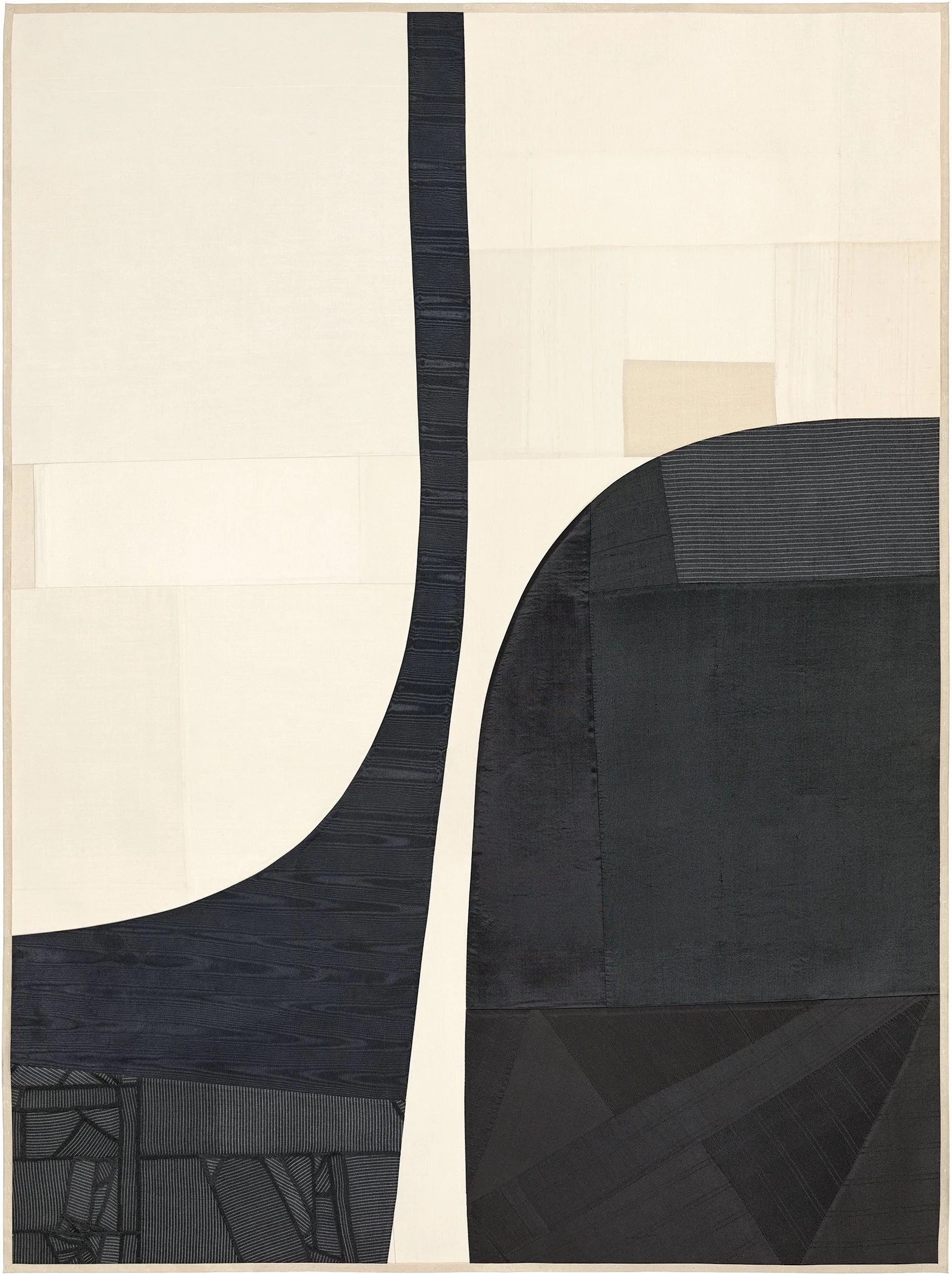 Debra Smith, Holding Light, pieced vintage silk artwork, 48 x 36 inch