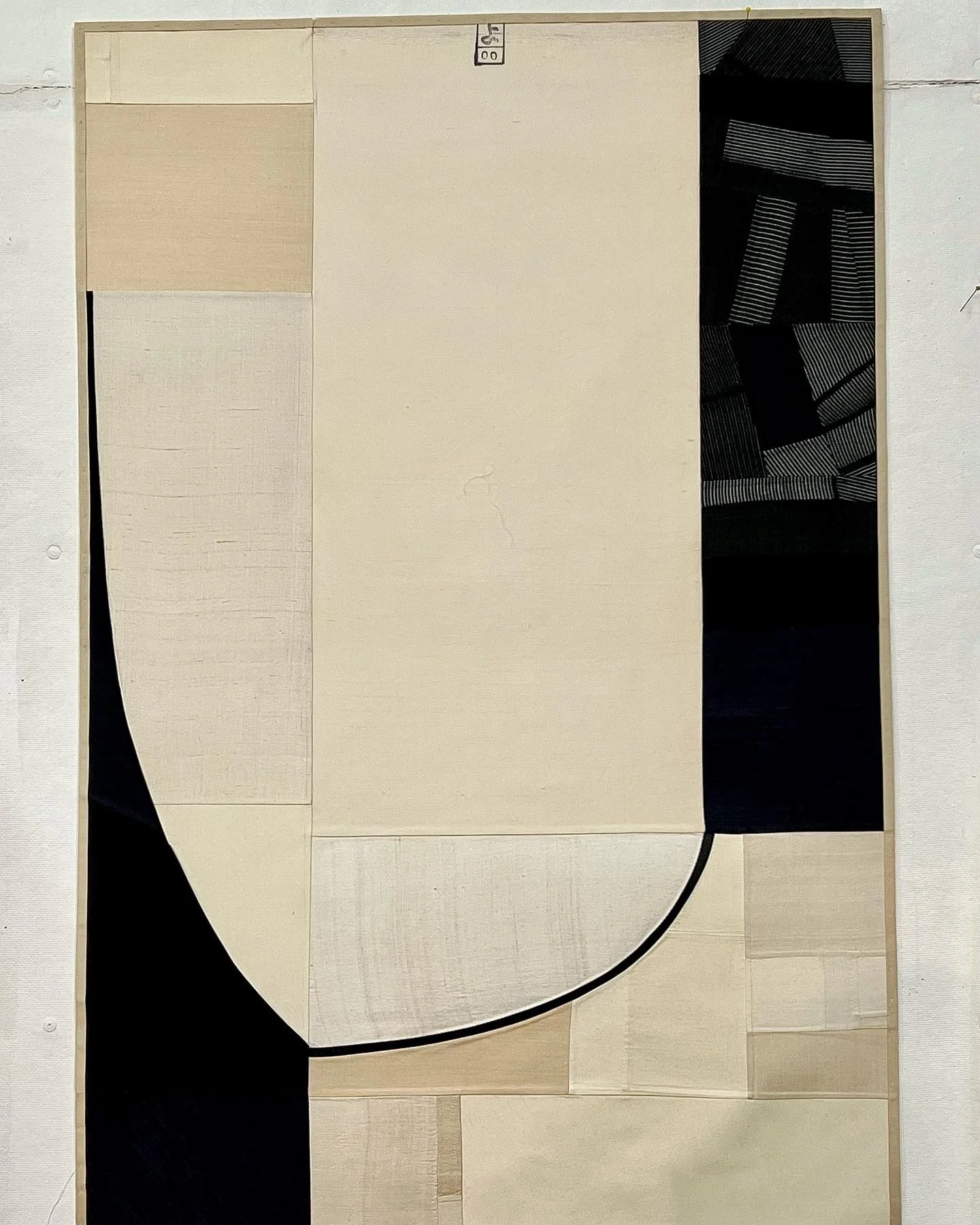 Debra Smith, Holding Light, pieced vintage silk artwork, 48 x 36 inch