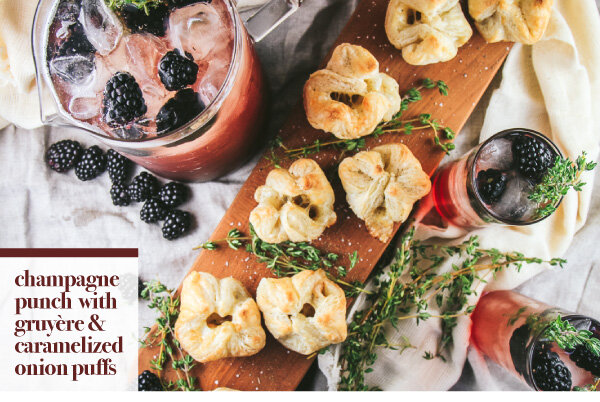 Toast the New Year with our Champagne Punch and a Nibble