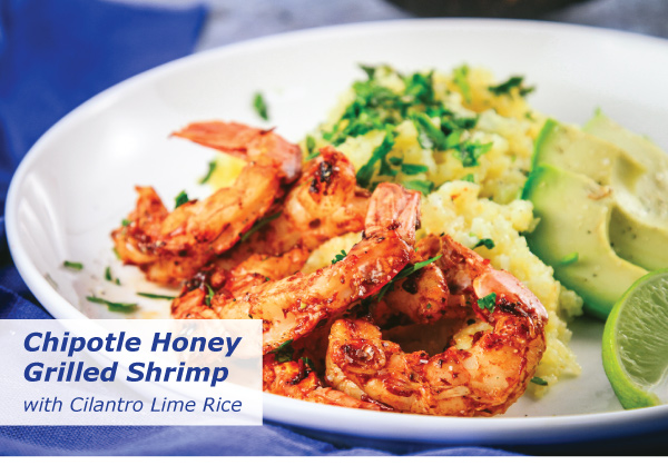Chipotle Grilled Shrimp w/ Cilantro Rice