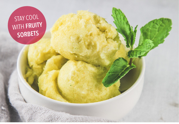 Stay Cool with Fruity Sorbets