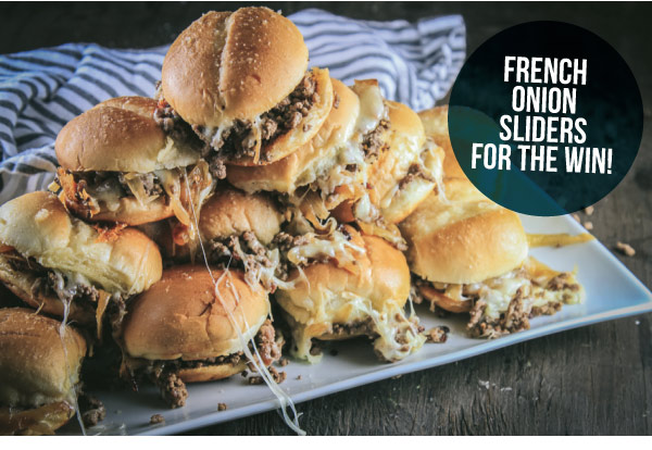 For the Win! French Onion Sliders