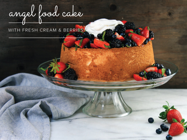 Angel Food Cake with Berries