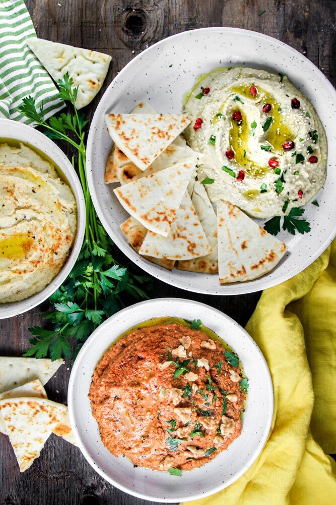 Super Snacks! Three Mediterranean Dips