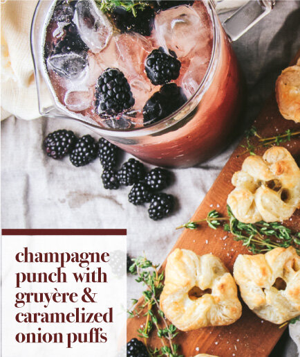 Toast the New Year with our Champagne Punch and a Nibble