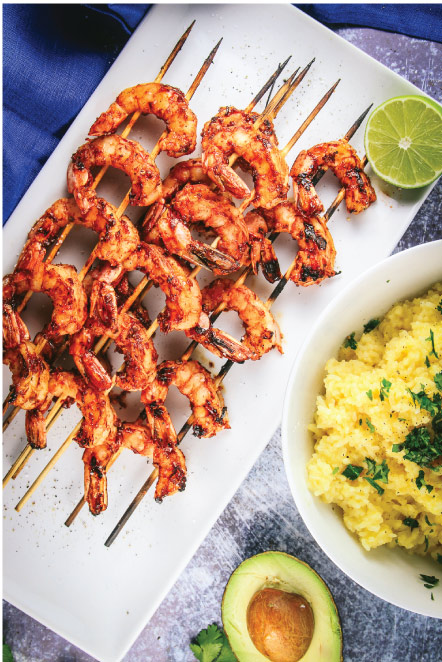 Chipotle Grilled Shrimp w/ Cilantro Rice