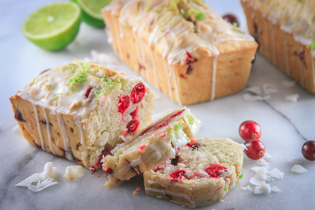 Make and Share Coconut Cran-Lime Tea Loaves