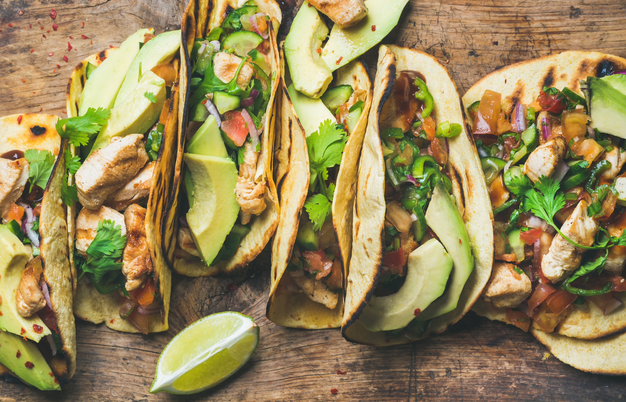 Charred Chicken Tacos