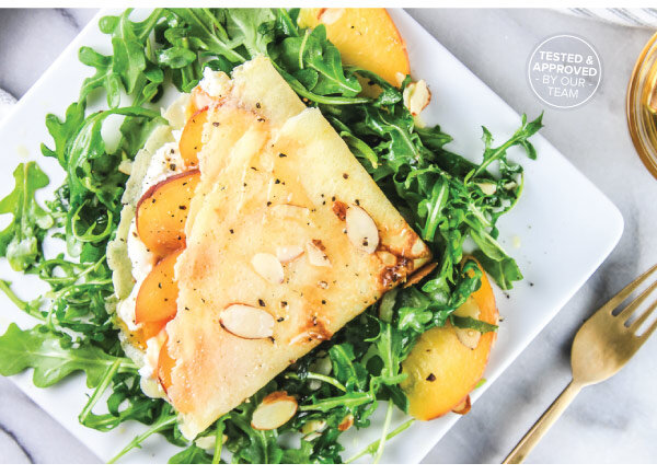 Peach &amp; Goat Cheese Crêpes 