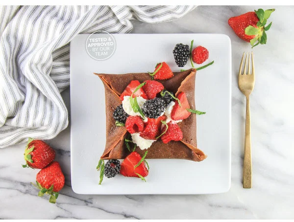 Chocolate &amp; Cream&nbsp;Crêpes with Berries