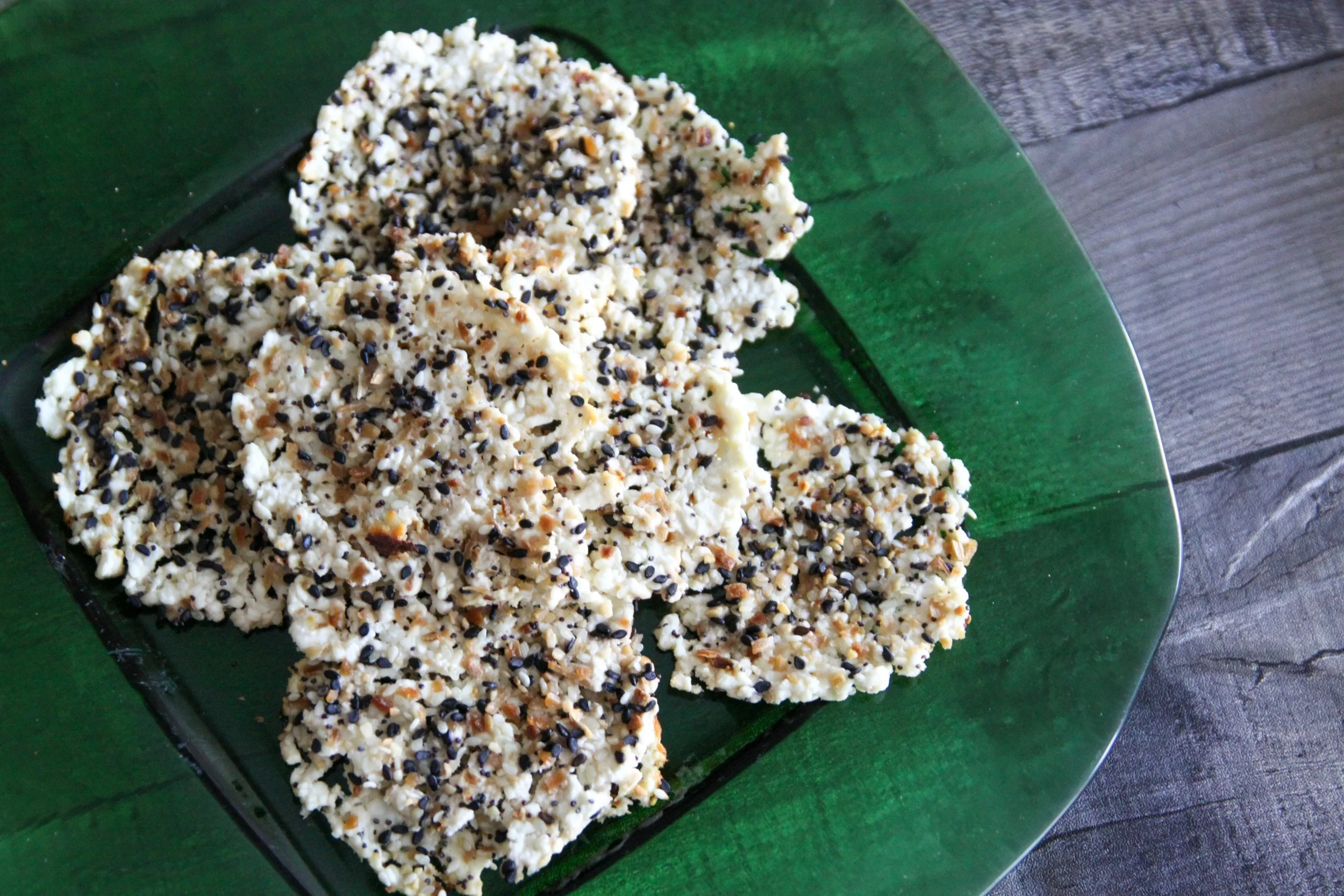 2-Ingredient Cottage Cheese Crisps