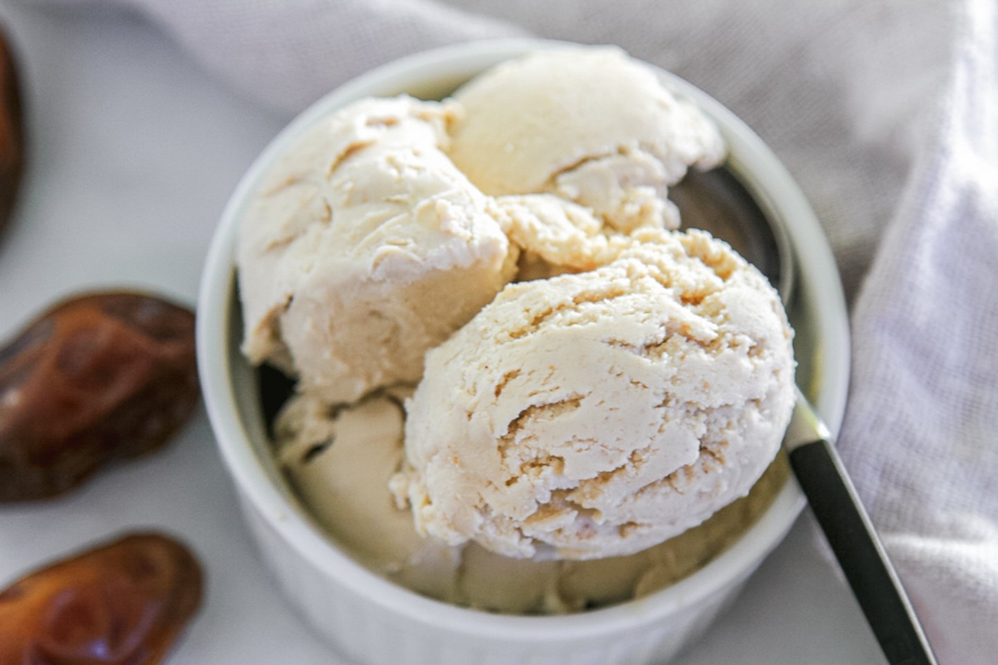 Coconut Milk, Cashew, + Date Ice Cream