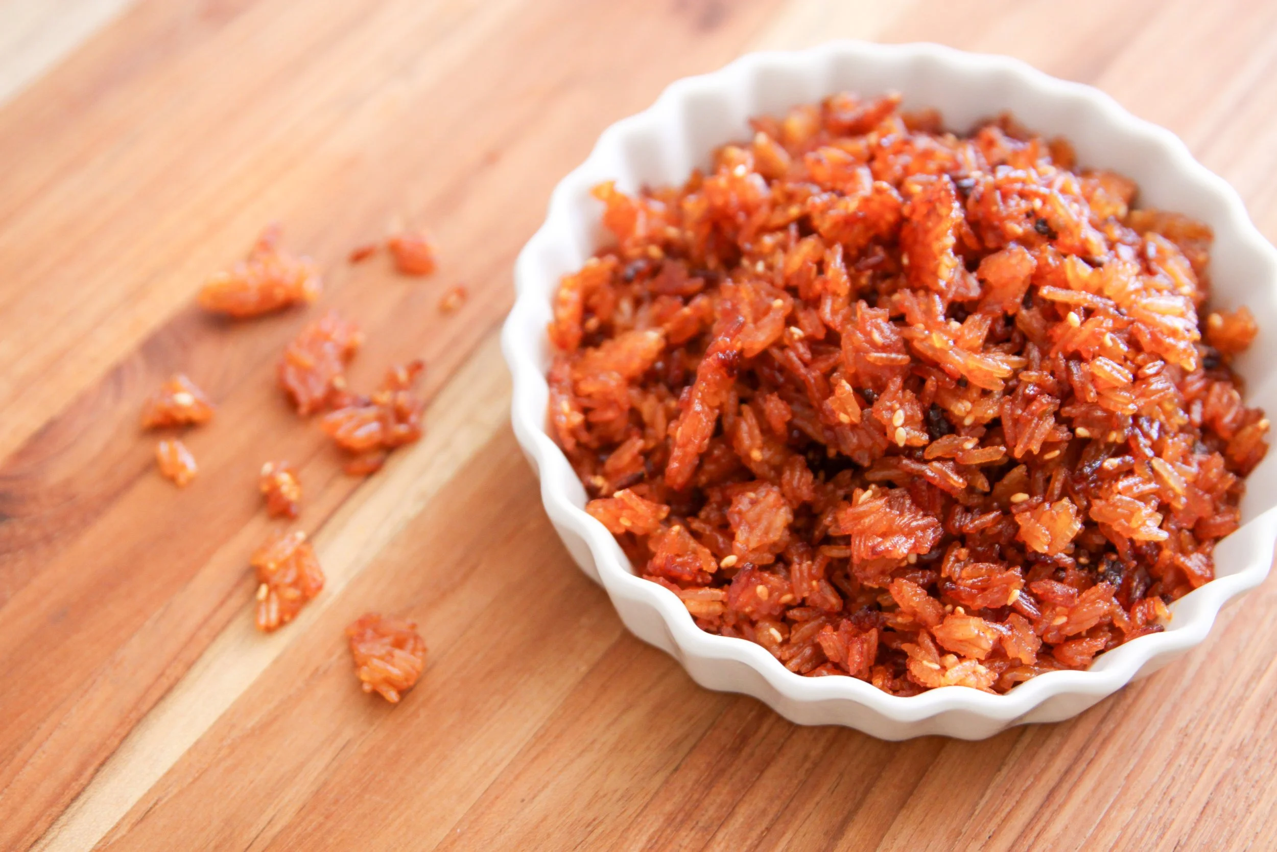 Crispy Gochujang Leftover Rice Topping