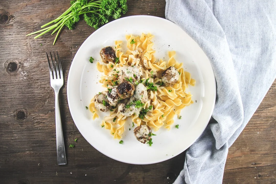 Swedish Meatballs with Sour Cream Sauce