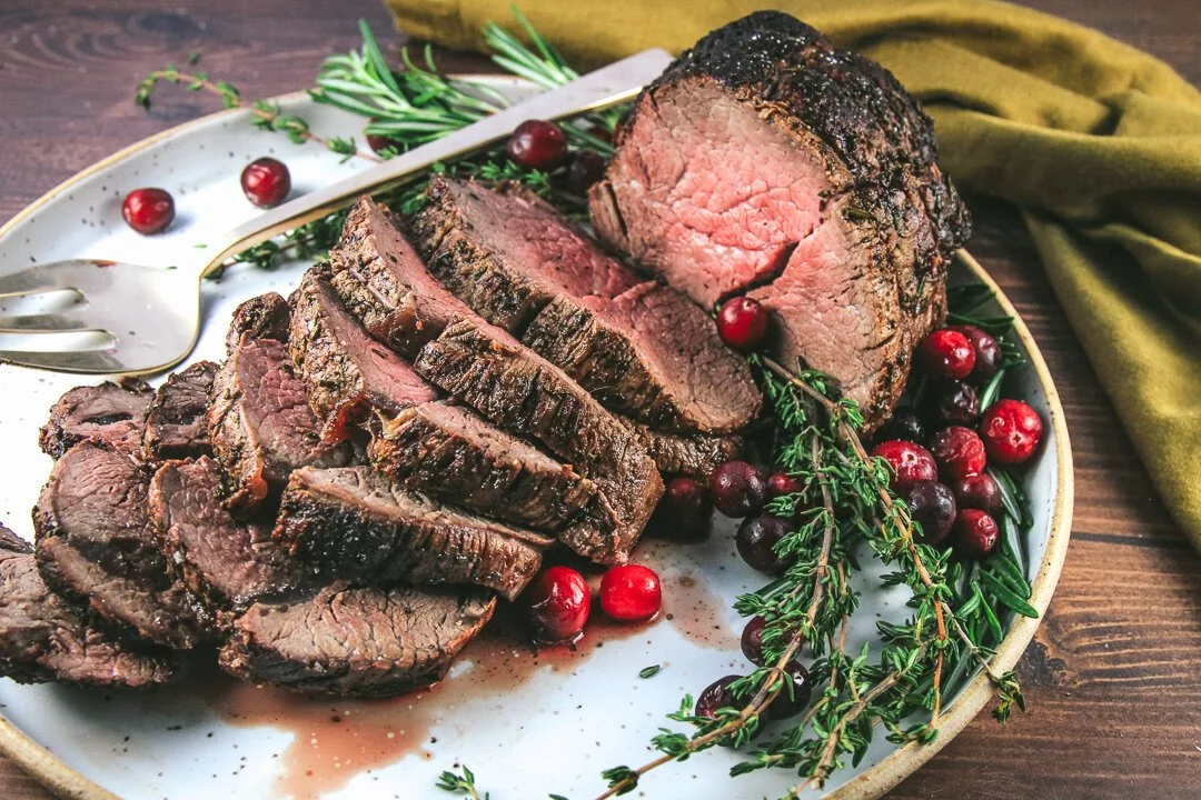 Beef Tenderloin with Red Wine Shallot Sauce