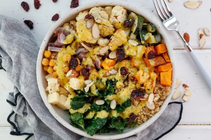 Autumn Harvest Bowls with Squash and Greens