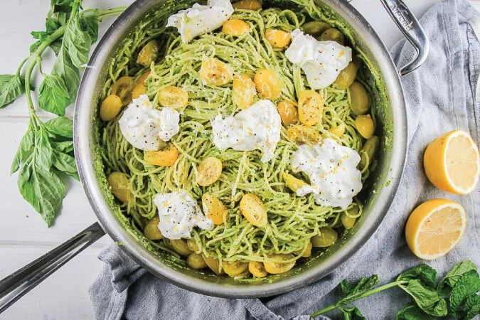 Pea Pesto Pasta