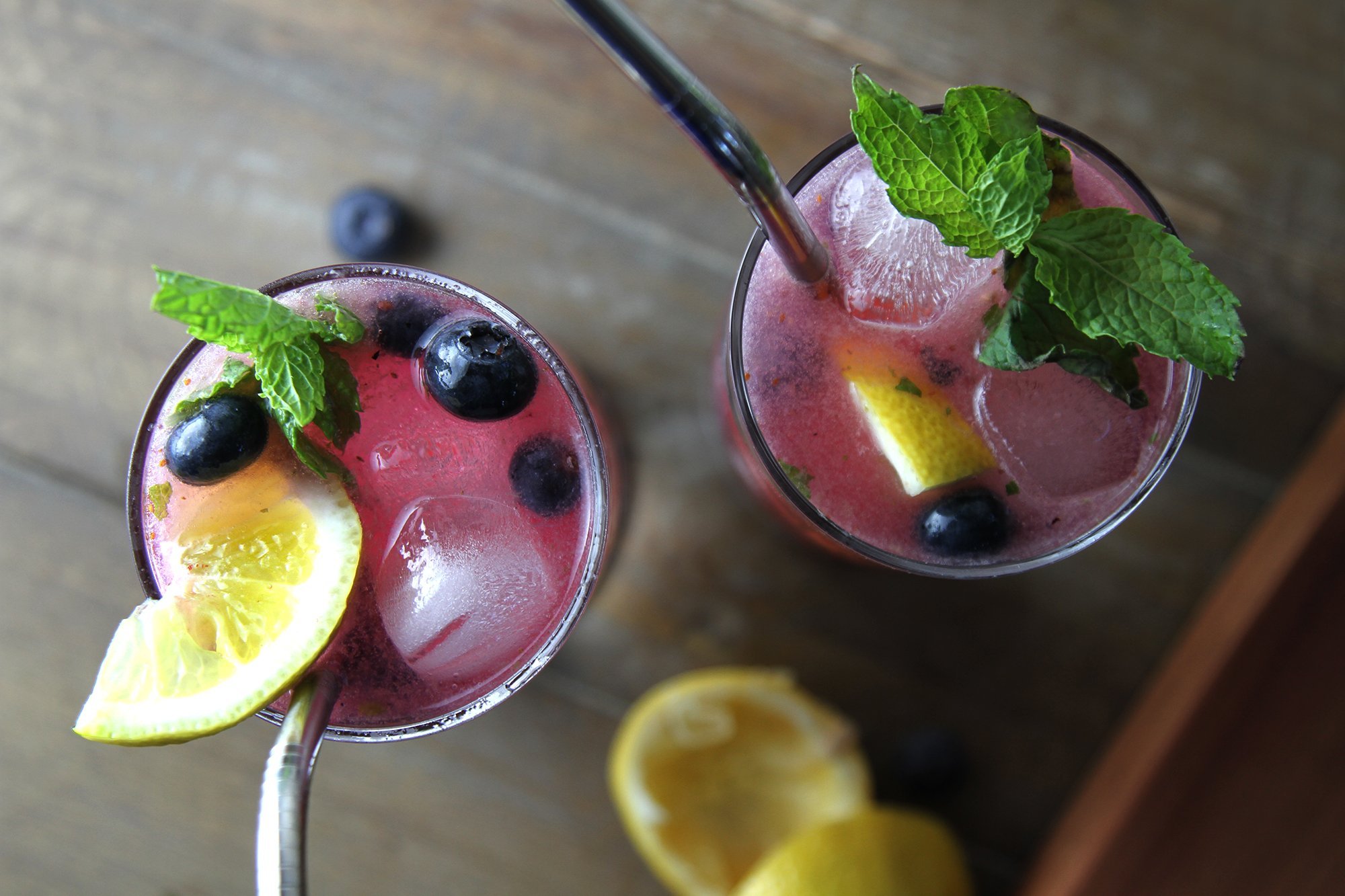 Blueberry Mojitos