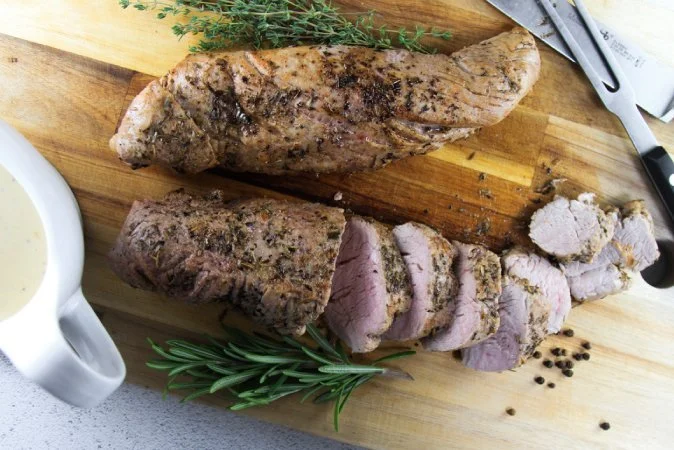 Seared and Roasted Pork Tenderloin