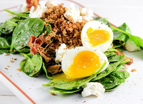 Wilted Spinach Salad