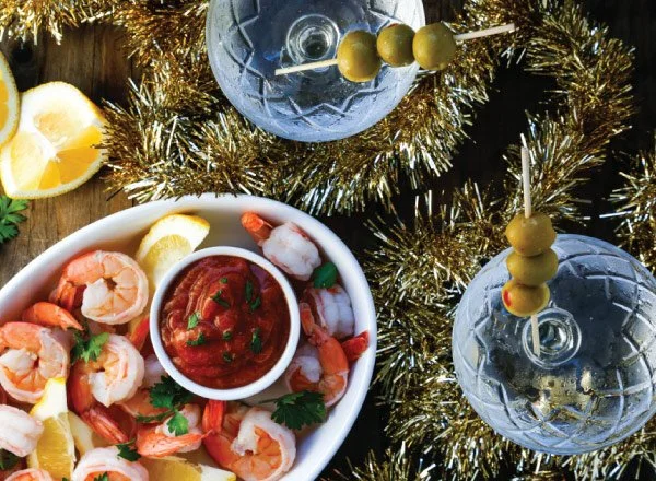 Shrimp Cocktail &amp; Gin Martinis