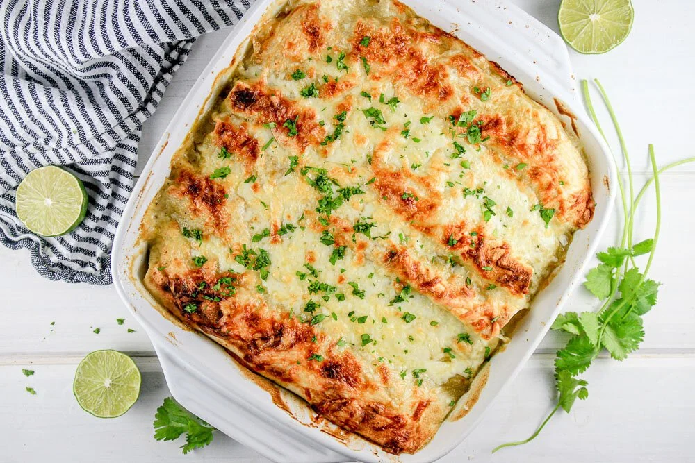 Chicken Green Enchiladas