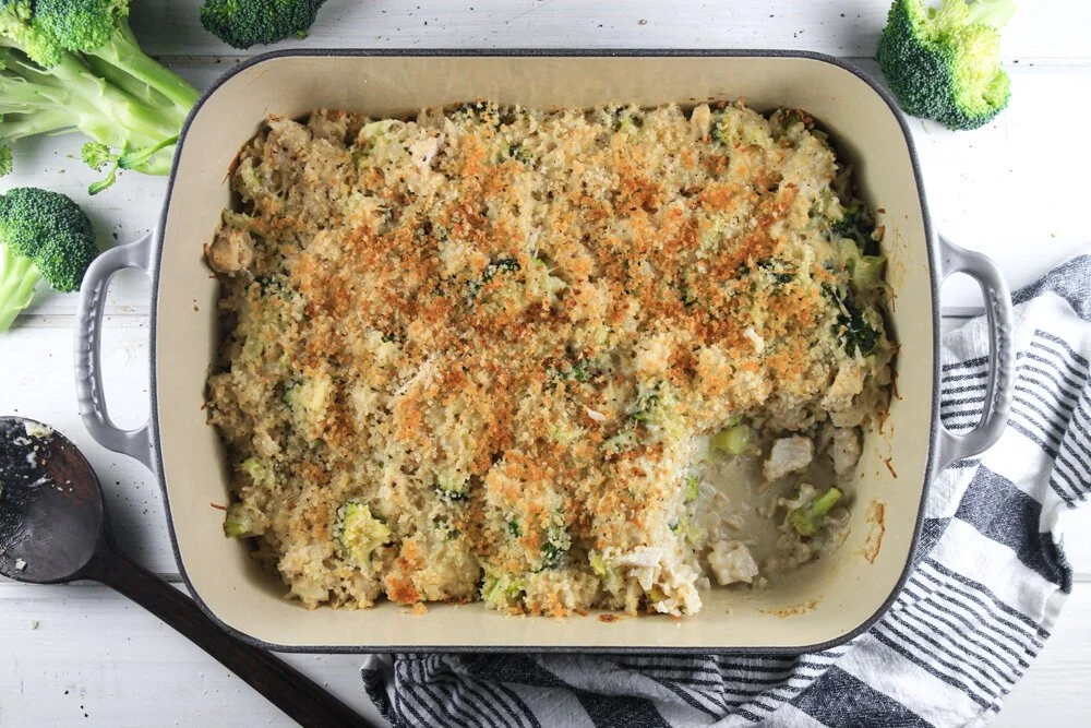 Chicken &amp; Brown Rice Broccoli Bake