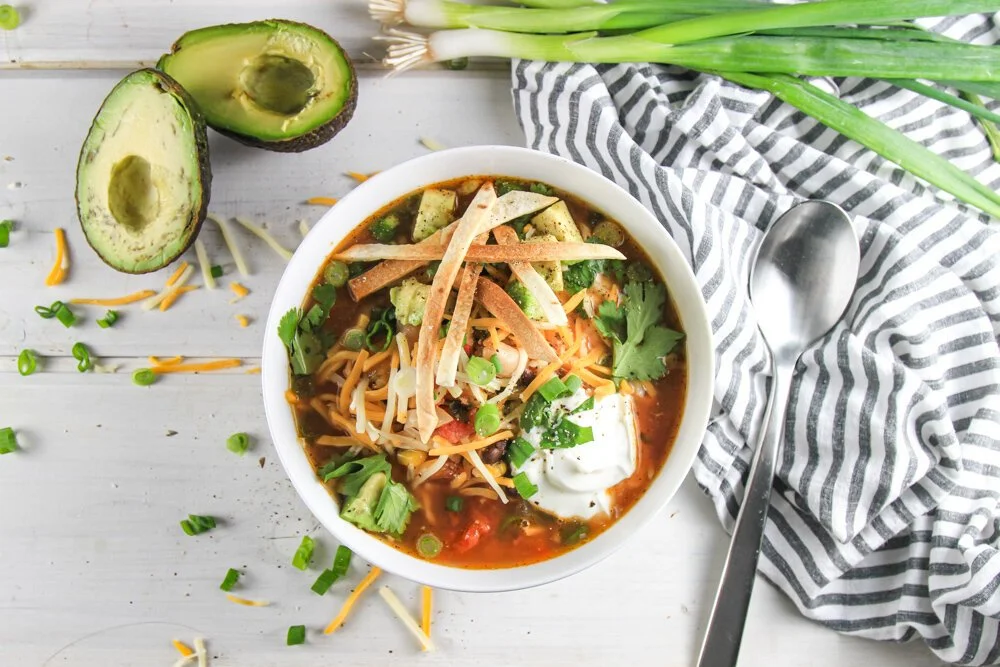 Slow Cooker Chicken Tortilla Soup