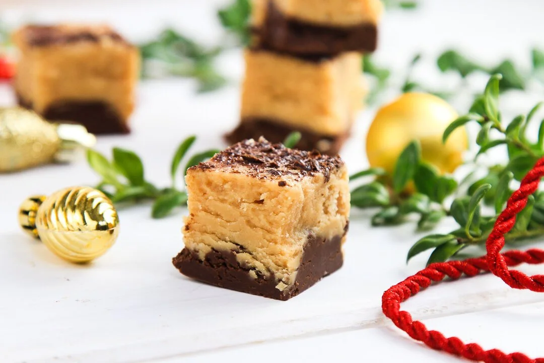 Easy Chocolate &amp; Peanut Butter Fudge
