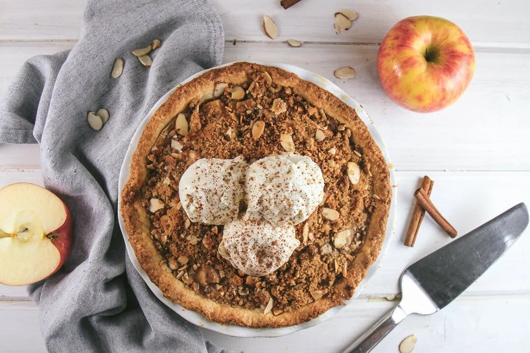 Apple Pie with Streusel Topping