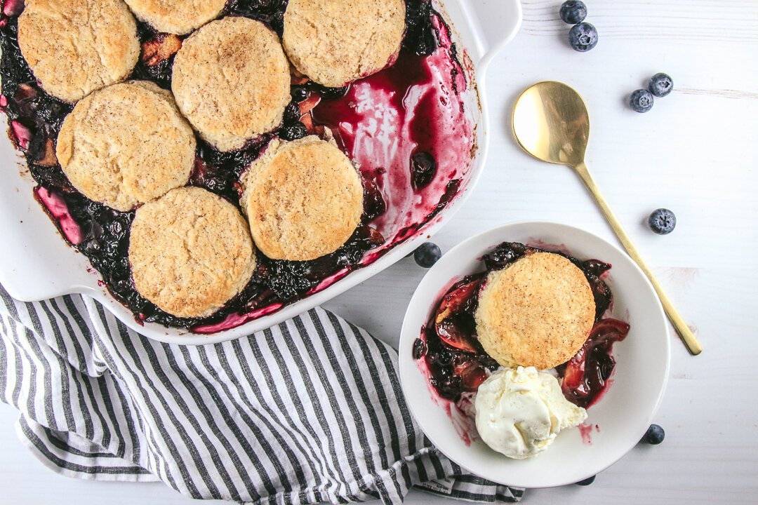 Blueberry &amp; Peach Cobbler