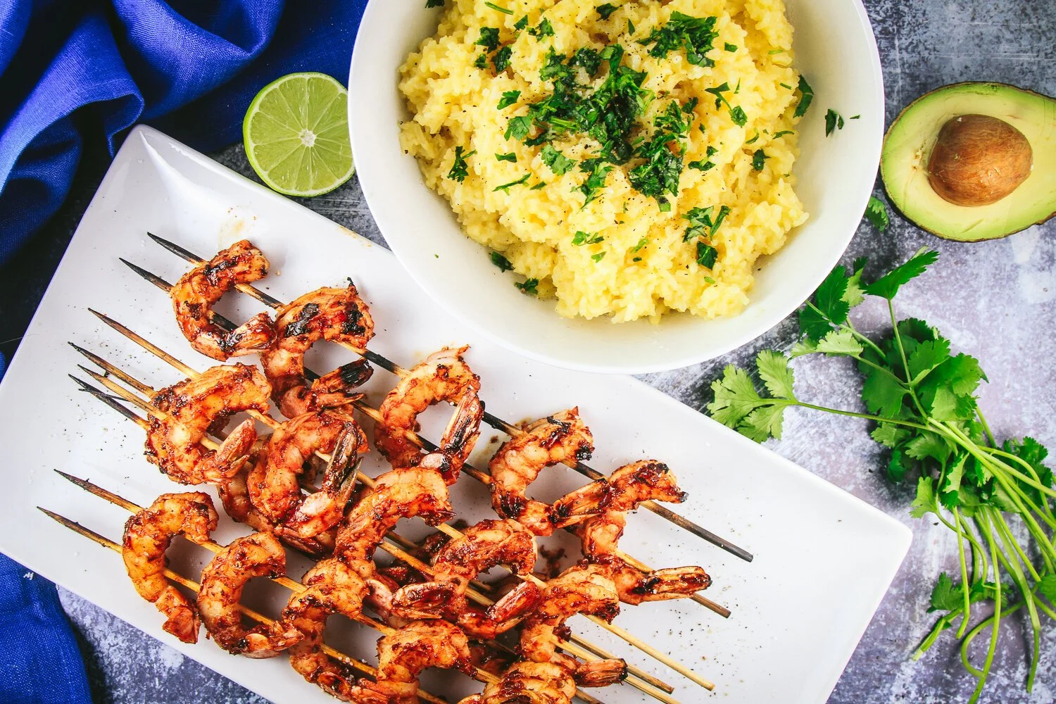 Grilled Chipotle Shrimp with Cilantro Lime Rice