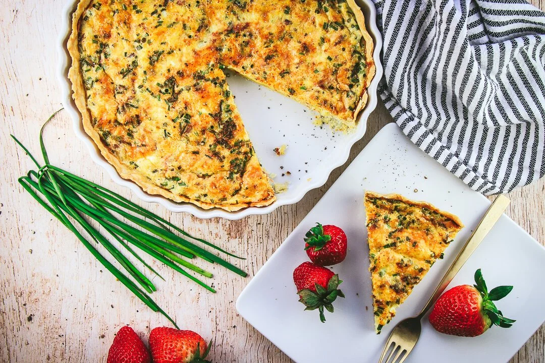 Bacon, Cheddar, &amp; Chive Quiche