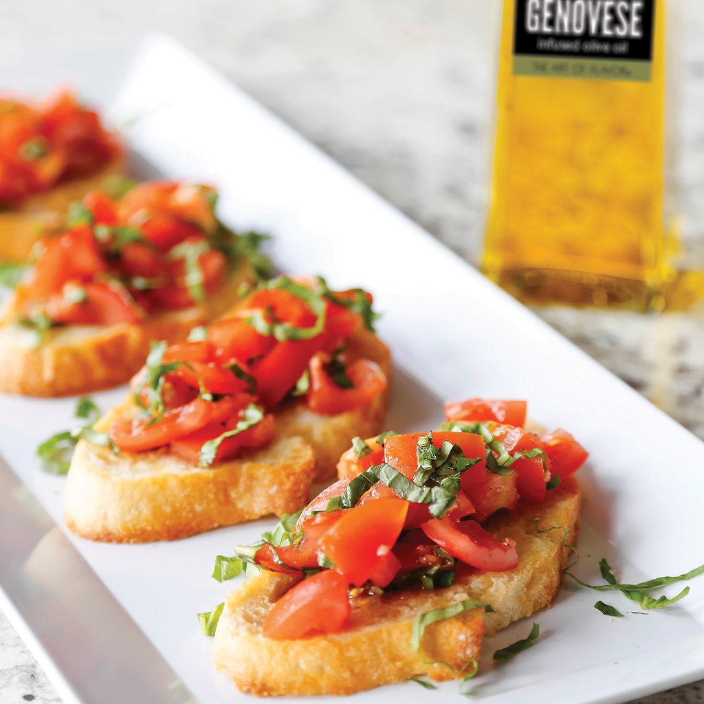 Tomato &amp; Basil Bruschetta